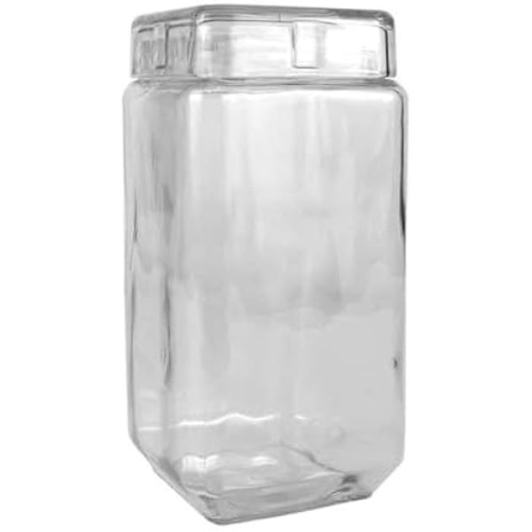 La Mediterránea lasipurkki 2,2 l - Neliö - Monivärinen - 11 x 11 x 22,5 cm mångfärgad
