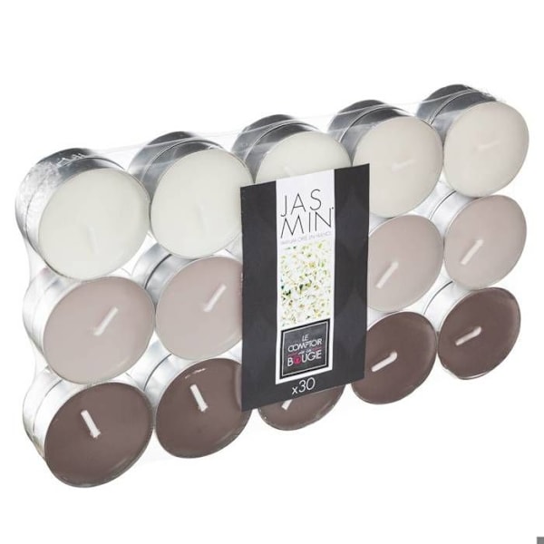 Set med 30 doftljus - jasmin - 350g - Beige - Atmosphera createur d'interieur Flerfärgad