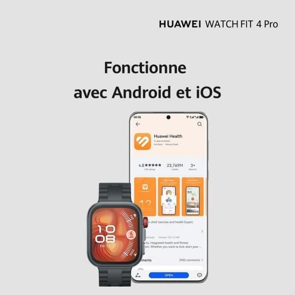 HUAWEI Watch Fit 4 PRO Musta älykello