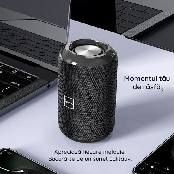 Hoco - Trendy Sound langaton kaiutin (HC1) - Bluetooth 5.0, 5W - Musta