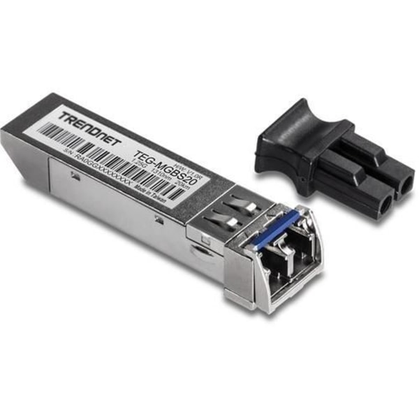 Network Media Converter - TRENDNET - TEG-MGBS20 - Overførselshastighed 1250 Mbit/s - Single Mode - Sort