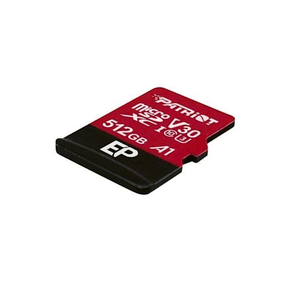 Muistikortti MicroSDXC - Patriot Memory - EP-sarja A1 V30 - 512 Go - Jopa 90 Mo/s - Musta