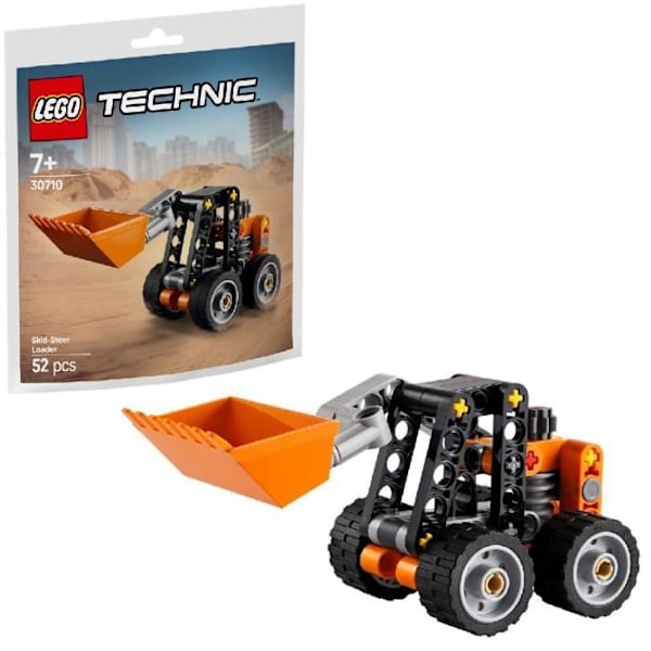 Tasker - Lego - 30710 - Technic - Kompaktlader - 100 dele - Sort