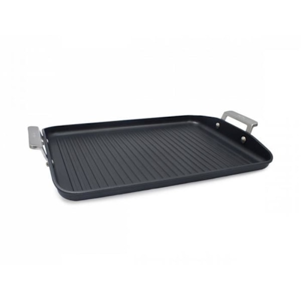 Grill - VALIRA - Rektangulært område - 34 x 25 cm - Støbt aluminium - Flerlags non-stick sort