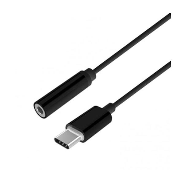 CONVERSOR AISENS USB-C TIL AUDIO STIL APPLE USB-C M-JACK 3.5 H SORT 15CM