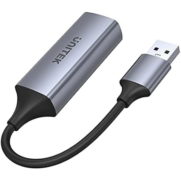 USB-adapter til Gigabit Ethernet - UNITEK - U1309A - USB 3.1 Gen 1 - Aluminium - 12 cm
