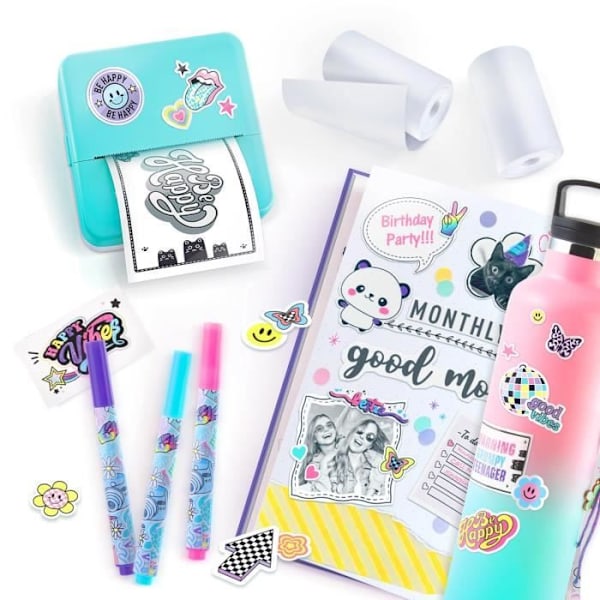 Canal Toys - Lommeprinter Photo Creator - Termisk og økonomisk udskrivning - CLK 017 Svartvitt