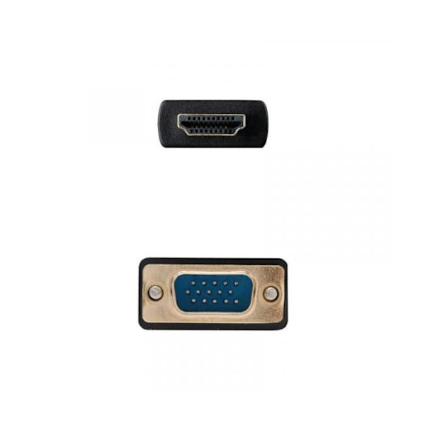 Nanocable HDMI til VGA MM Converter, 1,8 m Sort