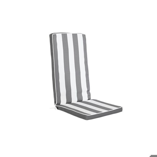 Stolsdyna - DKD Home Decor - Randig - Vattentålig - Polyester - Rektangulär Vit grå