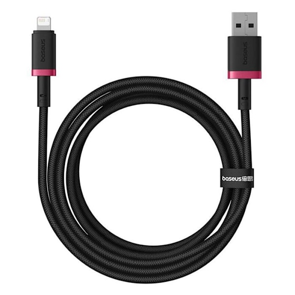 USB-Liitin datakaapeli, 2,4 A, 2 m - Baseus Dura (P10377801U01-03) - Musta