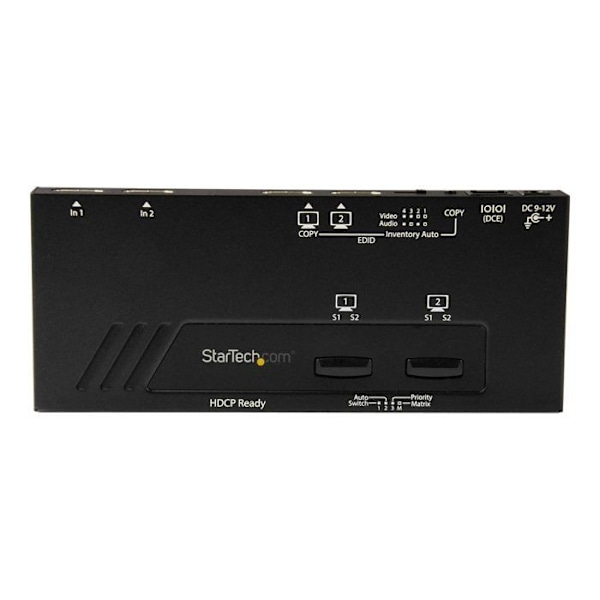 STARTECH HDMI Switcher og Splitter med Hurtig Switching og Auto-Detect – Ultra HD 4K
