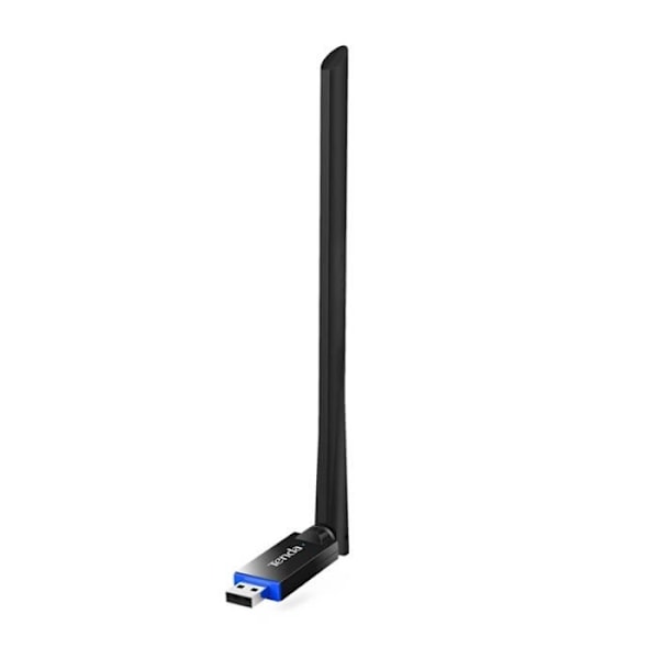 TENDA WIFI KEY tehokas 650 Mbps kaksikaistainen, 6dBi antenni, wifi dongle USB wifi-sovitin, MU-MIMO, win7/8/8.1/10/xp, Plug&Play, U10 musta