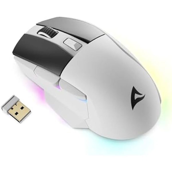 SHARKOON SKILLER SGM50W Gaming Mouse - Bi-Mode - 6.400 DPI - RGB belysning - PBT Hovedtaster