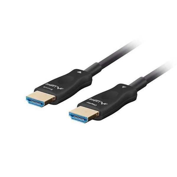 Lanberg HDMI M/M v2.1 50M 8K sort optisk OAC - 5901969437553