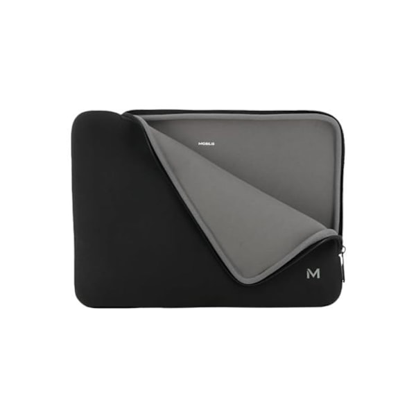 Neoprenfodral för Bärbar Dator Tablet 12.5-14" - MacBook Fodral 13" - Svart/Grå - MOBILIS Svart