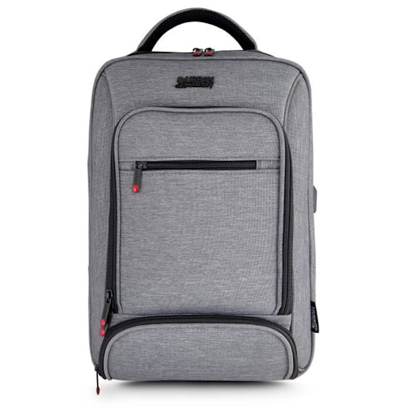 Ryggsäck för bärbar dator - URBAN FACTORY - MCE15UF - 15,6'' - USB-port - Grå melerat
