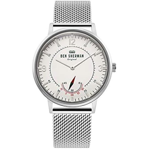Ur - BEN SHERMAN - WB034SM - Rustfrit stål - Hvid urskive - Chic stil