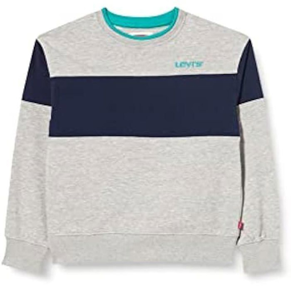 Träningströja - Levi's - Lvb Clrblck Crewneck Sweater - Färg: Svart - Långa ärmar - Barn Grå Ljung 14 år gammal