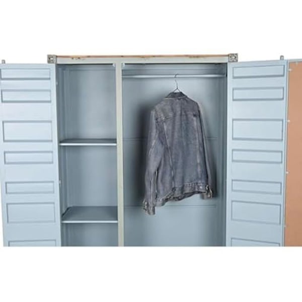 Garderobe - HOME ESPRIT - Himmelblå turkis - 2 døre - 178,5 x 116,5 x 47,5 cm - Moderne Flerfärgad