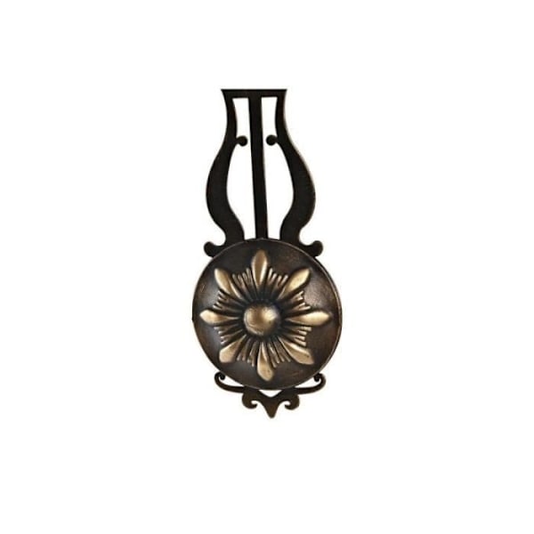 Vægmærke - LANA DECO - Sort Glas med Guld - 27 x 7,5 x 57,5 cm - Moderne Design - Kan Hænges Op Svart guld