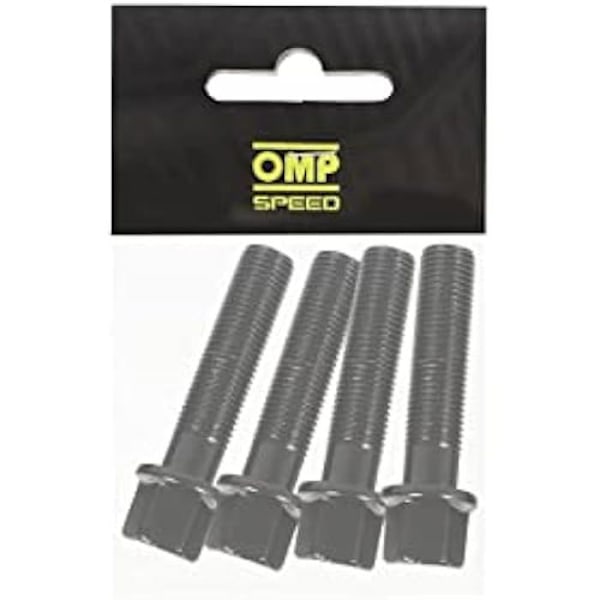 Skruesæt - OMP - M14X1.5 - 17mm nøgle - Sort farve - Universal pasform Svart