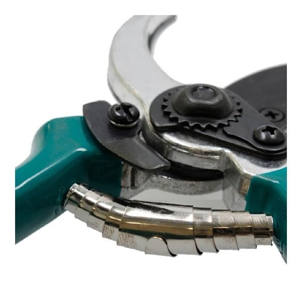 Handskar - Grön Inox - Trädgårdssax - Böjd blad - Ergonomisk - Säkerhetslås grön, svart