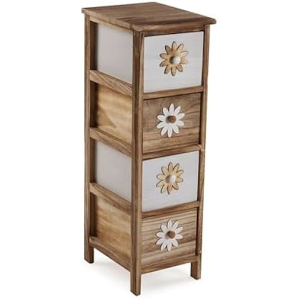 Kommode - VERSA - Versa - Grøn - Træ - 84 x 35 x 29 cm Flerfärgad