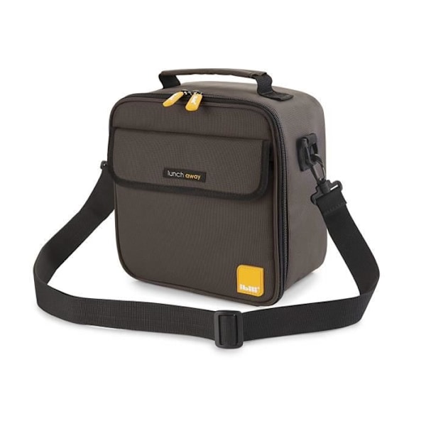 Madholder - IBILI - Lunch Away - Sort - 22 x 22 x 12 cm - 2 beholdere inkluderet Svart
