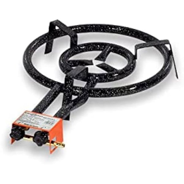 Vitrokitchen QP401B paellabrænder 40cm 2 aromaer 11,4KW - Sort/Orange