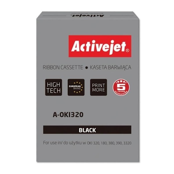 Activejet A-OKI320 mustepatruuna Musta