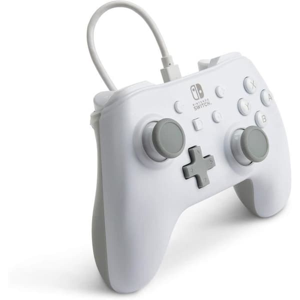 Langallinen ohjain - POWER A - Nintendo Switch - valkoinen
