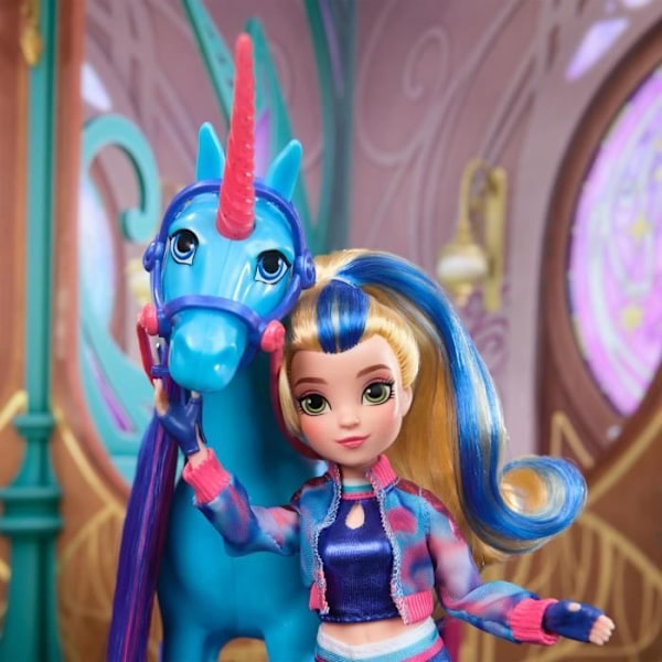SPIN MASTER DUKKE 24 CM ISABEL Unicorn Academy Lila, gul och brun