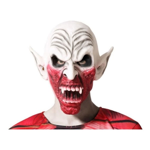 Puvut - Latex Halloween Mask - White Goblin Vit