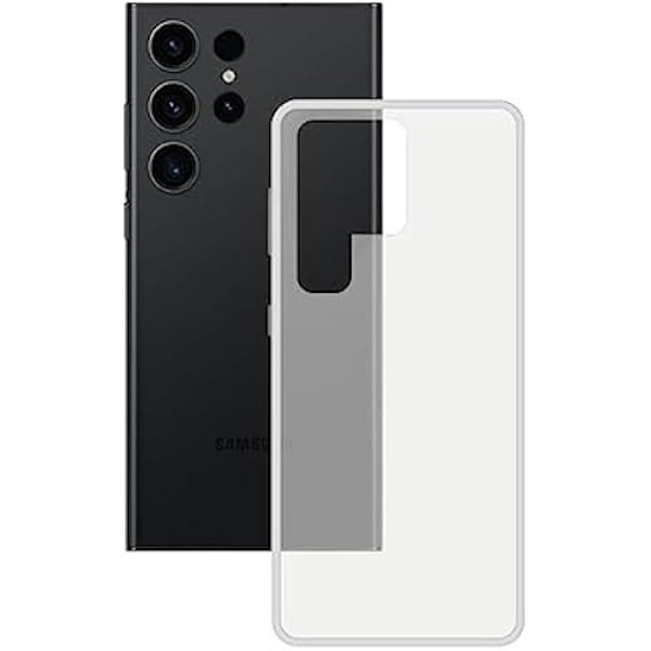 Mjukt fodral - KONTAKT - Galaxy S23 Ultra - Transparent - Robust - Trådlös laddning kompatibel