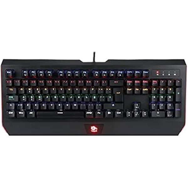 Pelinäppäimistö - TALIUS - Rune - RGB Mekaaninen - Outemu Red Switch - Anti-ghosting musta, Punainen
