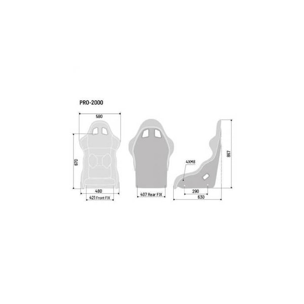 Sparco Pro 2000 QRT Sæde Sort