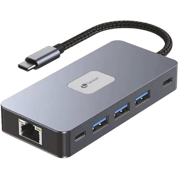 Liitintelakka - LEOTEC - 10-1 - 1USB-C PD100 - 3USB3.0 - 2HDMI - Musta