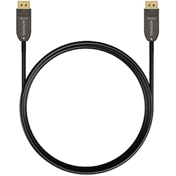 AISENS skærmkabel - DisplayPort 1.4 - Han-Han - 10m - Sort
