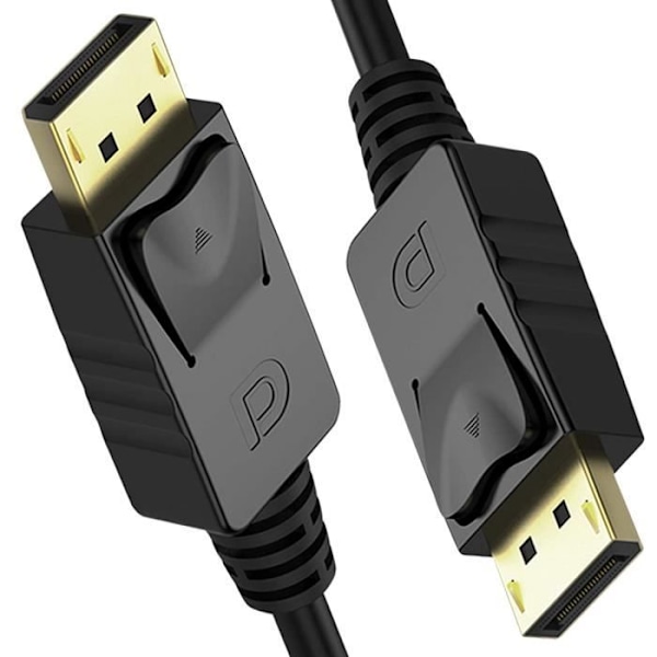 UNITEK DisplayPort peruskaapeli / 2 jalkaa, Musta / Full HD, 2K, 4K, 3D, 3840x2160 ja muu kaapeli /