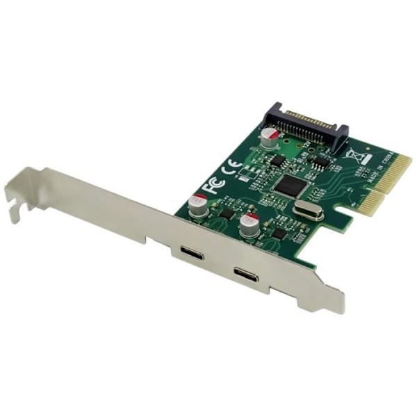 USB-C -LIITINLAITE - CONCEPTRONIC - EMRICK07G - 2 porttia - 10 Gb/s - PCI-Express