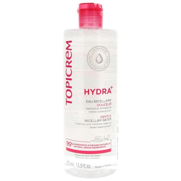 Topicrem hydra+ micellivesi hellävarainen 400ml