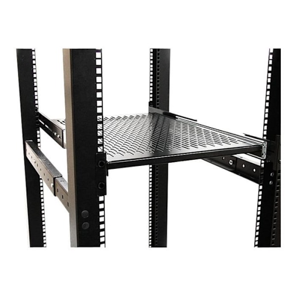STARTECH skydehylde til 2U serverrack - Justerbar dybde 48 cm - 23 kg - Koldvalset stål (CRS) - 22,68