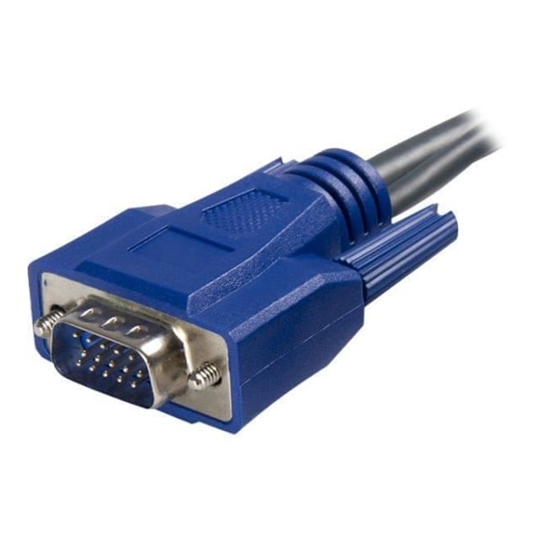 STARTECH Erittäin ohut 2-in-1 USB VGA KVM -kaapeli - 1,8 m