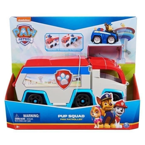 SPIN MASTER PAW PATRULLE PUP SQUAD CORE PAW Patrol Röd, grå och blå