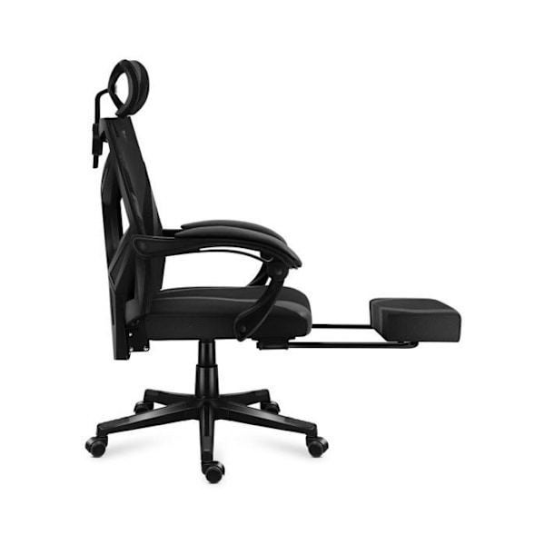 Gaming stol HUZARO COMBAT 5.0 Sort, Højdejusterbar, Kontorstol, Lændestøtte, Fodstøtte, Hovedpude, Pc gaming svart
