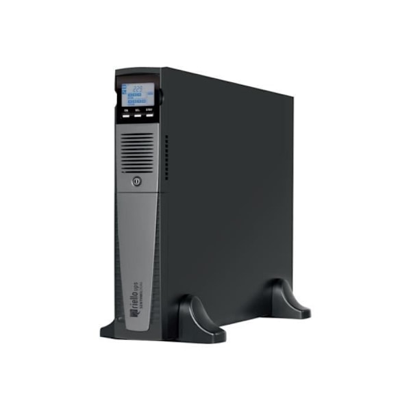 Riello UPS Sentinel Dual SDH 1000 UPS AC 220-230-240 V 900 Watt 1000 VA RS-232, USB-udgangsstik: 8 2U 19" sort Sort