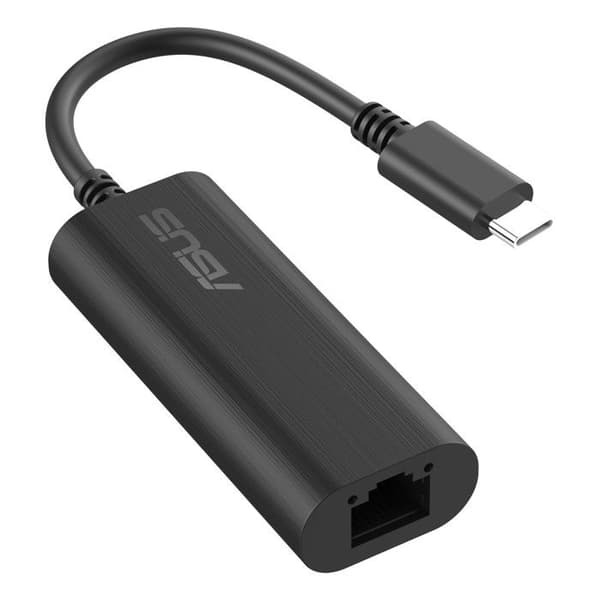 Ethernetadapter - ASUS - USB-C2500 V2 - 2.5 Gigabit - USB 3.2 Gen 1 - Svart