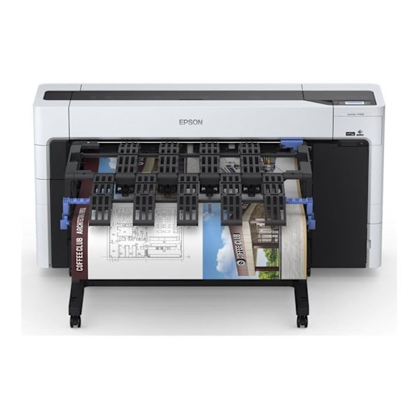 Dobbelt rulleprinter - Epson - SureColor-T7700D - 44" - Inkjet - Grå/sort
