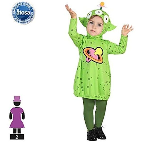 ATOSA alien kostume 0 til 6 måneder
