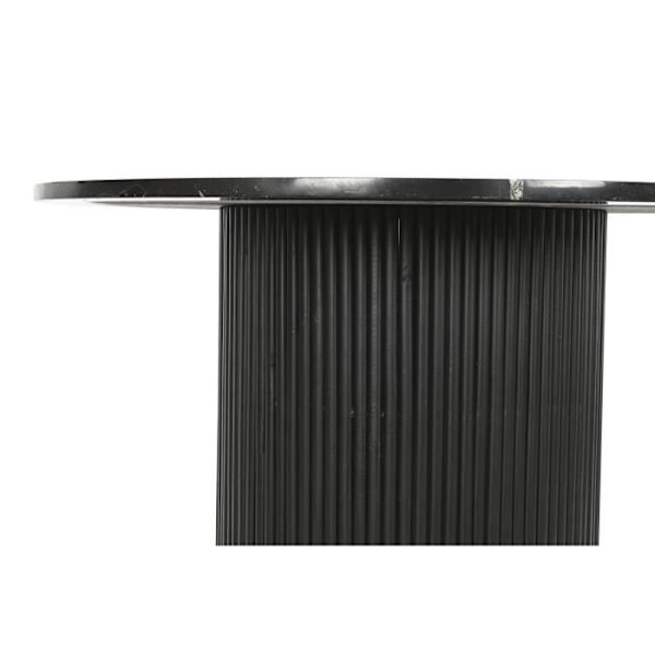 moderne sort træ, marmor 80 cm sofabord